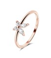 Beautiful butterfly with CZ Silver Ring NSR-3943